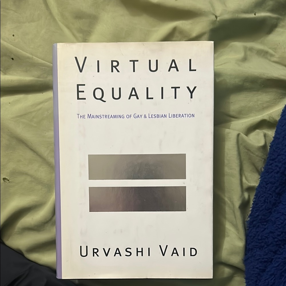 Book titled virtual equality a book for both gay and lesbian liberation